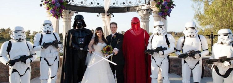 star wars wedding sets